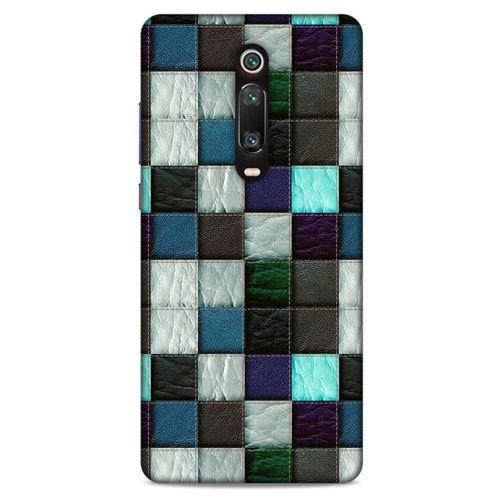 Xiaomi Mi 9T Kılıf Patchwork (46) Core Armor Kılıf Gri Cam Göbeği