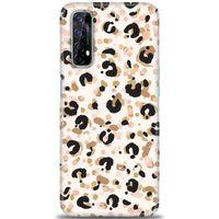 Realme 7 Kılıf HD Baskılı Kılıf - Leopar + Tam Ekran Koruyucu