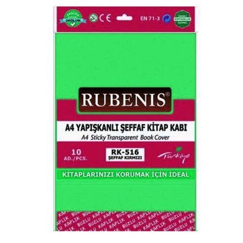 Hazır Kitap Kabı Şeffaf 10Lu Yeşil