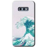 Galaxy S10e Kılıf HD Desen Baskılı Arka Kapak - Dalga + Kırılmaz Cam