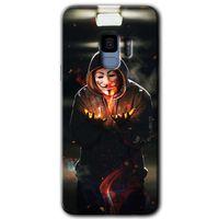 Potkal Hediye Fabrikası Samsung Galaxy S9 Kılıf HD Desen Baskılı Arka Kapak - V for Fire