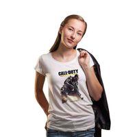 Call of Duty Advanced Warfare Kadın Beyaz Tshirt