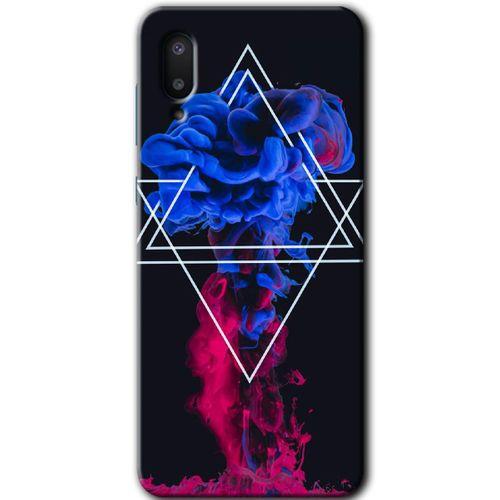 Samsung Galaxy A02 Kılıf Baskılı Kapak - Mekanik Duman 1 +Tam Kaplayan Mat Seramik