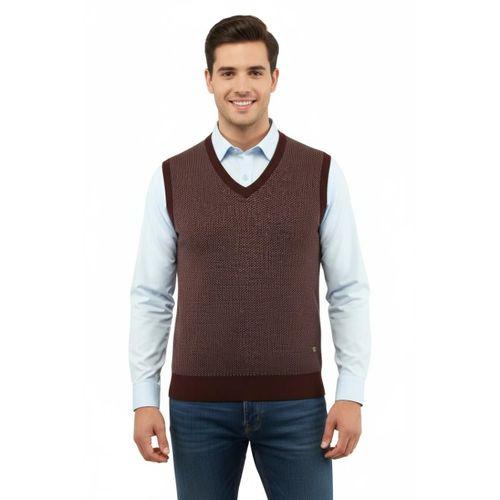 Erkek V Yaka Süveter Çelik Örgü Regular Kalıp 5206H BGL-ST04841