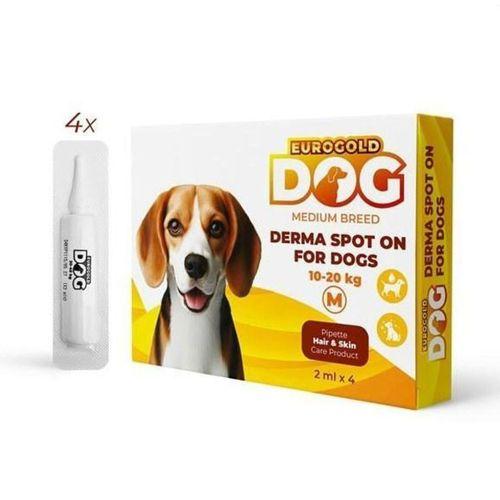 EuroGold Dog Deri Bakım Damlası 10-20 Kg 4 x 2 ml