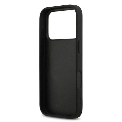 Apple iPhone 17 Pro Kılıf DKNY Orjinal Lisanslı M-safe Şarj Özellikli 3D Yazılı Grid Pattern Kapak