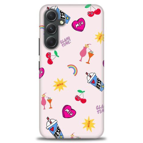 Samsung Galaxy A54 Kılıf HD Baskılı Kılıf - Glam Time + Tam Ekran Koruyucu