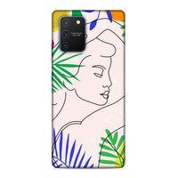 Samsung Galaxy S10 Lite Uyumlu Kılıf Face'X 8 Baskılı Kılıf Çizim Kadın