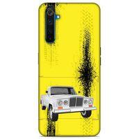 Lopard Oppo Realme 6 Uyumlu Kılıf PickUpX (16) Kalın Kılıf Kaymak Beyaz