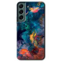 Galaxy S22 Plus Kılıf HD Desen Baskılı Arka Kapak - Color Storm + Kırılmaz Cam