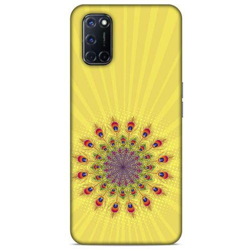 Oppo A72 Kılıf Desenli Özel Seri Tüyler (20) Koruyucu Kılıf