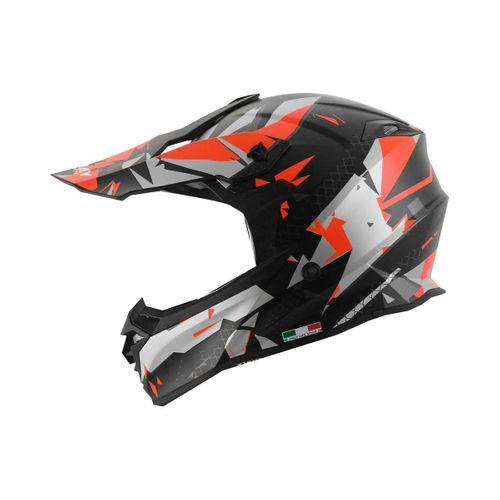 Kask Fullface Chaos Sway Neon Siyah-Kırmızı XL