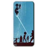 Oppo Reno 6 Kılıf HD Desen Baskılı Arka Kapak + Temperli Cam - Avengers Team