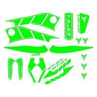 YAMAHA Yamaha Mt07 2014 - 2017 Uyumlu Yeşil Sticker Set