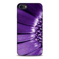 Apple Iphone 7 Uyumlu Kılıf Mor Delisi (36) Glitter Kılıf Çiçek
