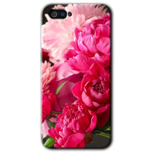 Realme C2 Kılıf HD Desen Baskılı Arka Kapak - Kırmızı Beyaz Gül