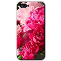 Realme C2 Kılıf HD Desen Baskılı Arka Kapak - Kırmızı Beyaz Gül