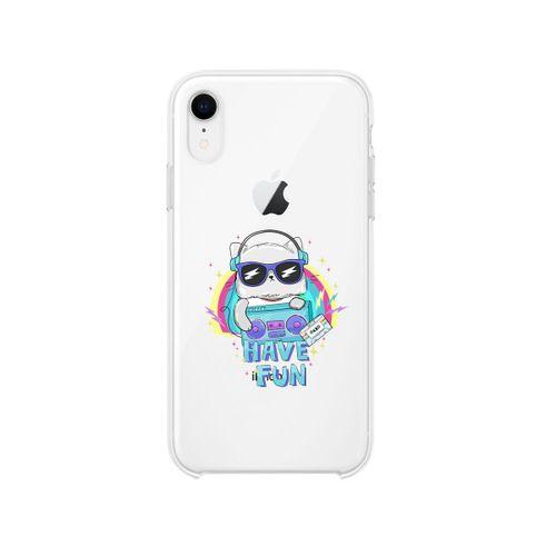 iPhone Xr Have Fun Desenli Premium Şeffaf Silikon Kılıf