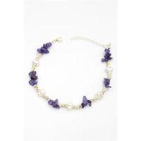 Dorika Taş Halhal - Mor