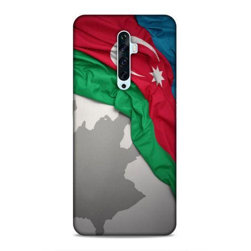 Oppo Reno 2z Uyumlu Kılıf Azarbaijan (9) Kılıf Kumaş Bayrak
