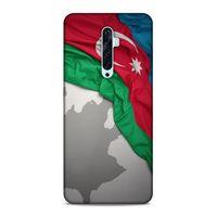 Oppo Reno 2z Uyumlu Kılıf Azarbaijan (9) Kılıf Kumaş Bayrak