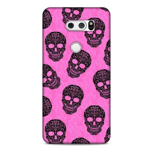 LG K50S Uyumlu Kılıf Pembe Delisi (39) Liquid Crystal Kılıf Kurukafa