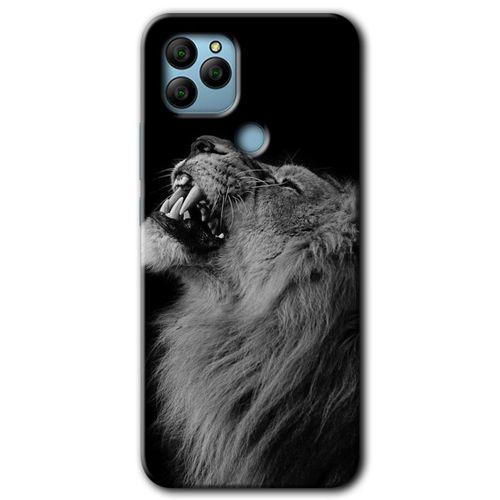 General Mobile GM 22 HD Baskılı Kılıf + 9D Tam Ekran Koruyucu - Lion