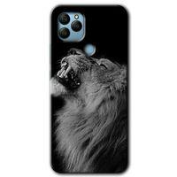 General Mobile GM 22 HD Baskılı Kılıf + 9D Tam Ekran Koruyucu - Lion