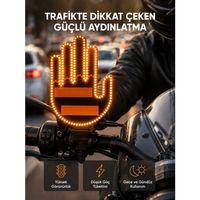 176 Led’li Amber Trafik Uyumlu Sinyal Işığı – El Hareketiyle Kontrol