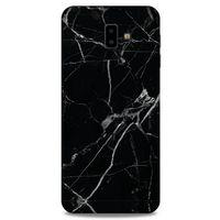 Mermer Desenli (17) Tema Tasarım Kılıf Siyah Samsung Galaxy J6 Plus Kılıf