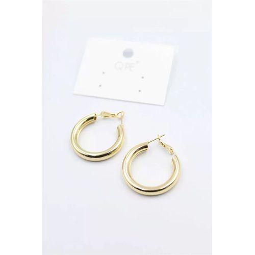 Metal Halka Küpe 2,5cm - Altın