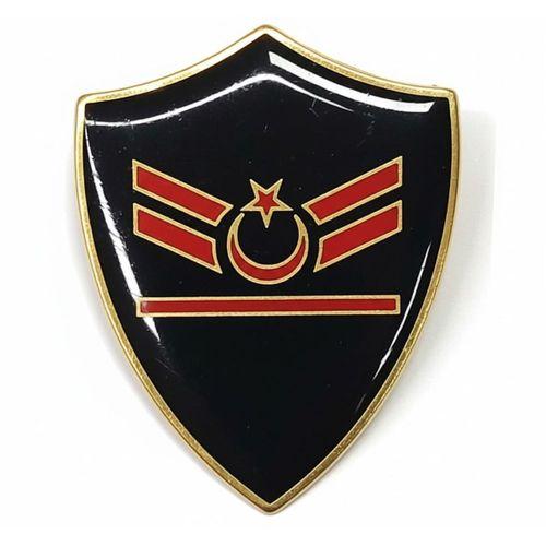Minyatür Rütbe Sağlık Sınıfı - Uzman Çavuş 1 Kademe Rütbe (Siyah Zemin JANDARMA)
