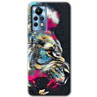 İnfinix Note 11 Pro Kılıf HD Desen Baskılı Arka Kapak - Colorfull Aslan