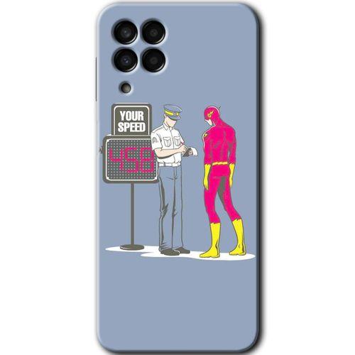 Galaxy M33 Kılıf HD Desen Baskılı Arka Kapak - Hız Limiti + Kırılmaz Cam