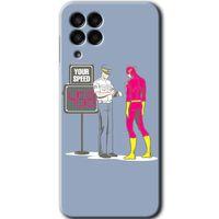 Galaxy M33 Kılıf HD Desen Baskılı Arka Kapak - Hız Limiti + Kırılmaz Cam