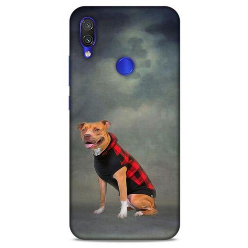 Xiaomi Redmi Note 7 Pro Kılıf Köpek Kıyafetleri (31) TPU Kılıf Pitbull Yelek