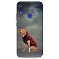 Xiaomi Redmi Note 7 Pro Kılıf Köpek Kıyafetleri (31) TPU Kılıf Pitbull Yelek