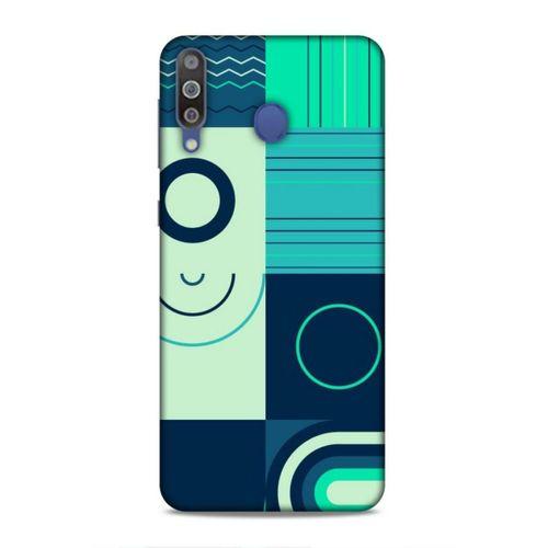 Samsung Galaxy M30 Uyumlu Kılıf Insomnia (10) Full Koruma Kılıfı Yeşil Lacivert