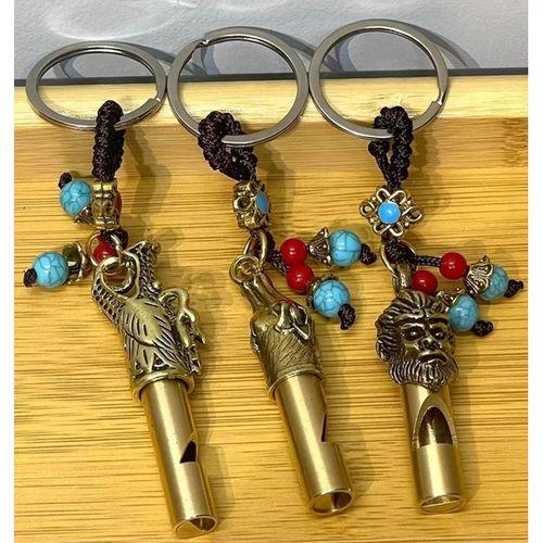 Metal Figürlü Düdük Anahtarlık Alk4461