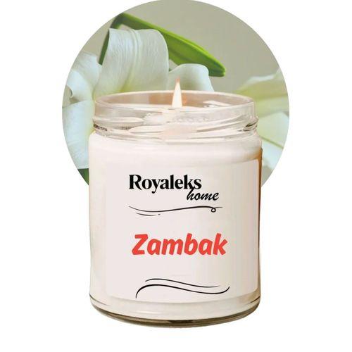 Doğal Özel Seri Kokulu Dekoratif Kavanoz Mum 210 cc - Zambak Esansı - RYL