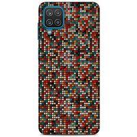 Lopard Samsung Galaxy A12 Uyumlu Kılıf Geometrix (81) TPU Kılıf