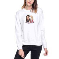Riverdale Friends Forever Baskılı Beyaz Kadın Sweatshirt