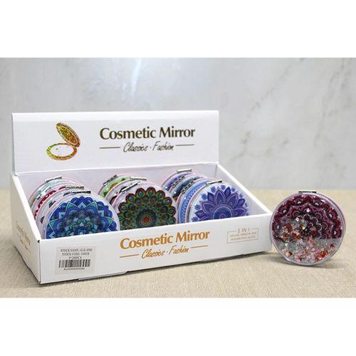 Mandala Desenli Hareketli Sulu El Aynası - Model 6