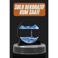 Dekoratif Sulu Kum Saati Ofis Masa Üstü Ev Yuvarlak Kum Saati