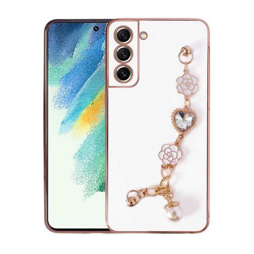 Fogy Galaxy S21 FE Uyumlu Kılıf Şık El Tutamaçlı Kamera Korumalı Taka Silikon Kapak