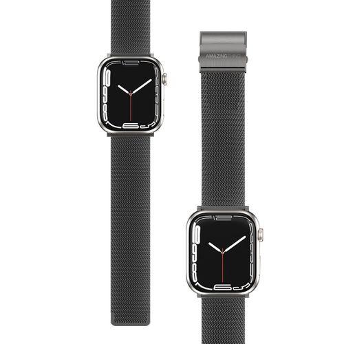 Apple Watch 10 42mm Amazingthing Titan Metal Hasır Kordon