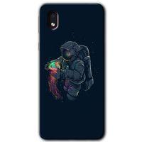 Samsung Galaxy A01 Core Kılıf Baskılı Kapak - Astronot Kıyafeti +Tam Ekran Koruyucu