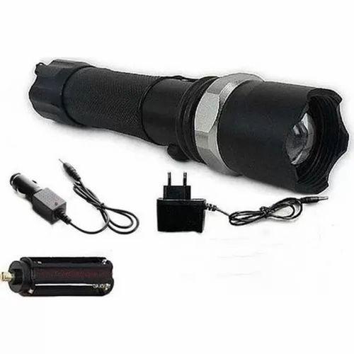 Km-110 Profesyonel Şarjlı El Feneri Ledli+flashlight+zoom Özellikli Aparatlı 6 Parça Full Set