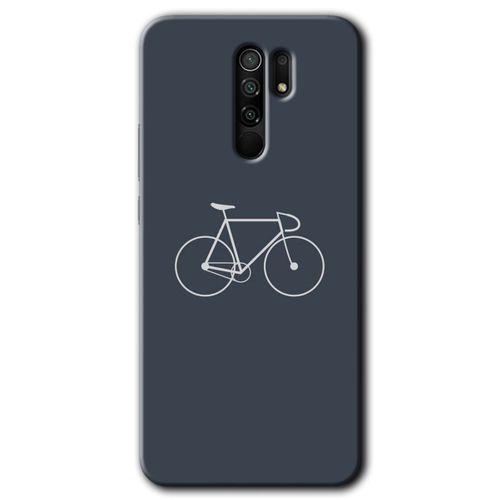 MRCİLETİSİM Xiaomi Redmi 9 Kılıf HD Desen Baskılı Arka Kapak+Temperli Cam - Bike