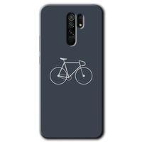 MRCİLETİSİM Xiaomi Redmi 9 Kılıf HD Desen Baskılı Arka Kapak+Temperli Cam - Bike
